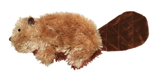 kong plush beaver dog toy